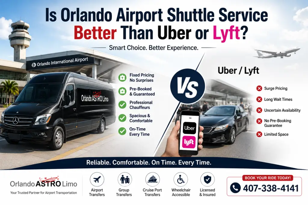 Orlando Airport Shuttle Service vs. Uber or Lyft: Which Is Better?