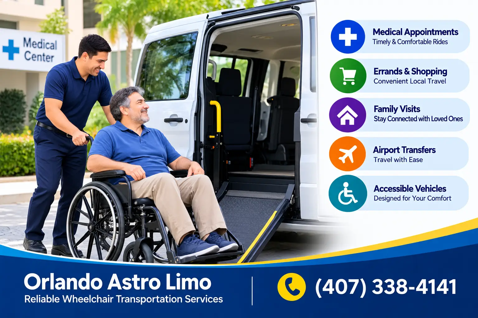 Medical Wheelchair Transportation in Kissimmee